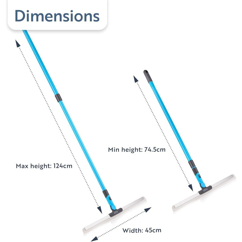 Smart Rubberized Floor Broom – Effortless Pet Hair Removal on All Smooth Flooring