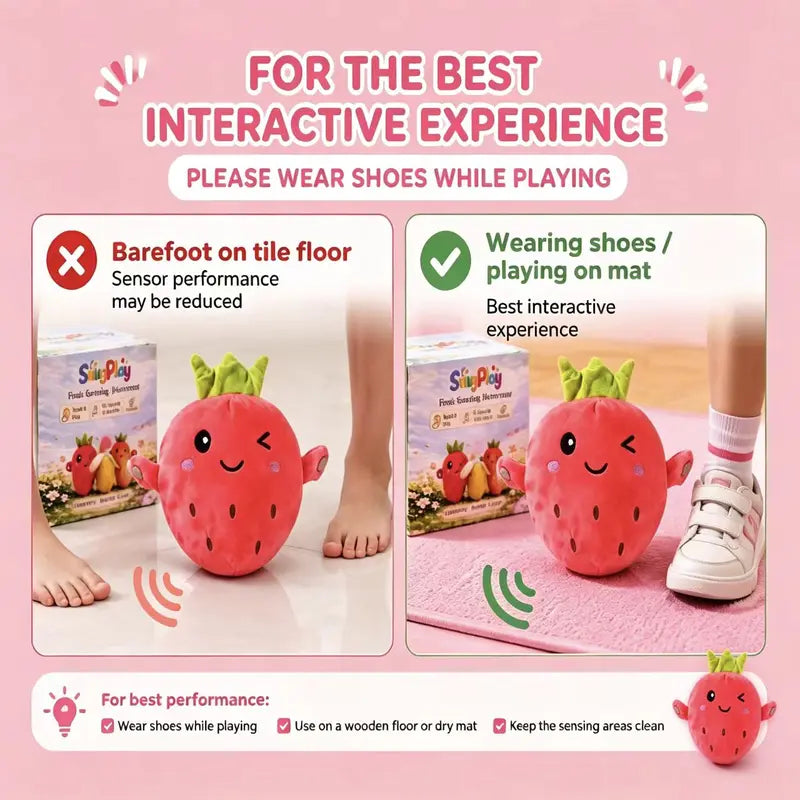 Squeeze & Laugh: Musical Fruit Plushie Set