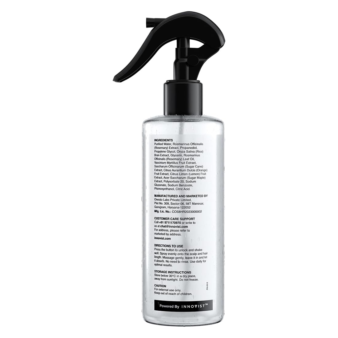 Hair Growth Spray – Natural Rosemary & Rice Water For Thicker, Fuller Hair