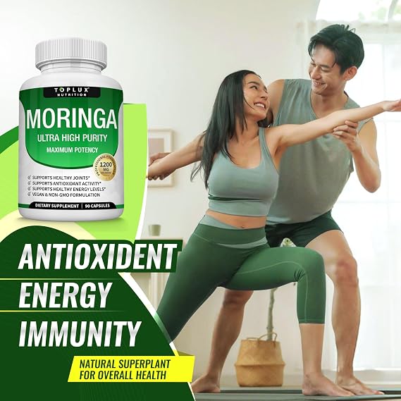 Moringa Oleifera Capsules – 1200mg Ultra Purity Extract For Natural Energy & Immune Vitality