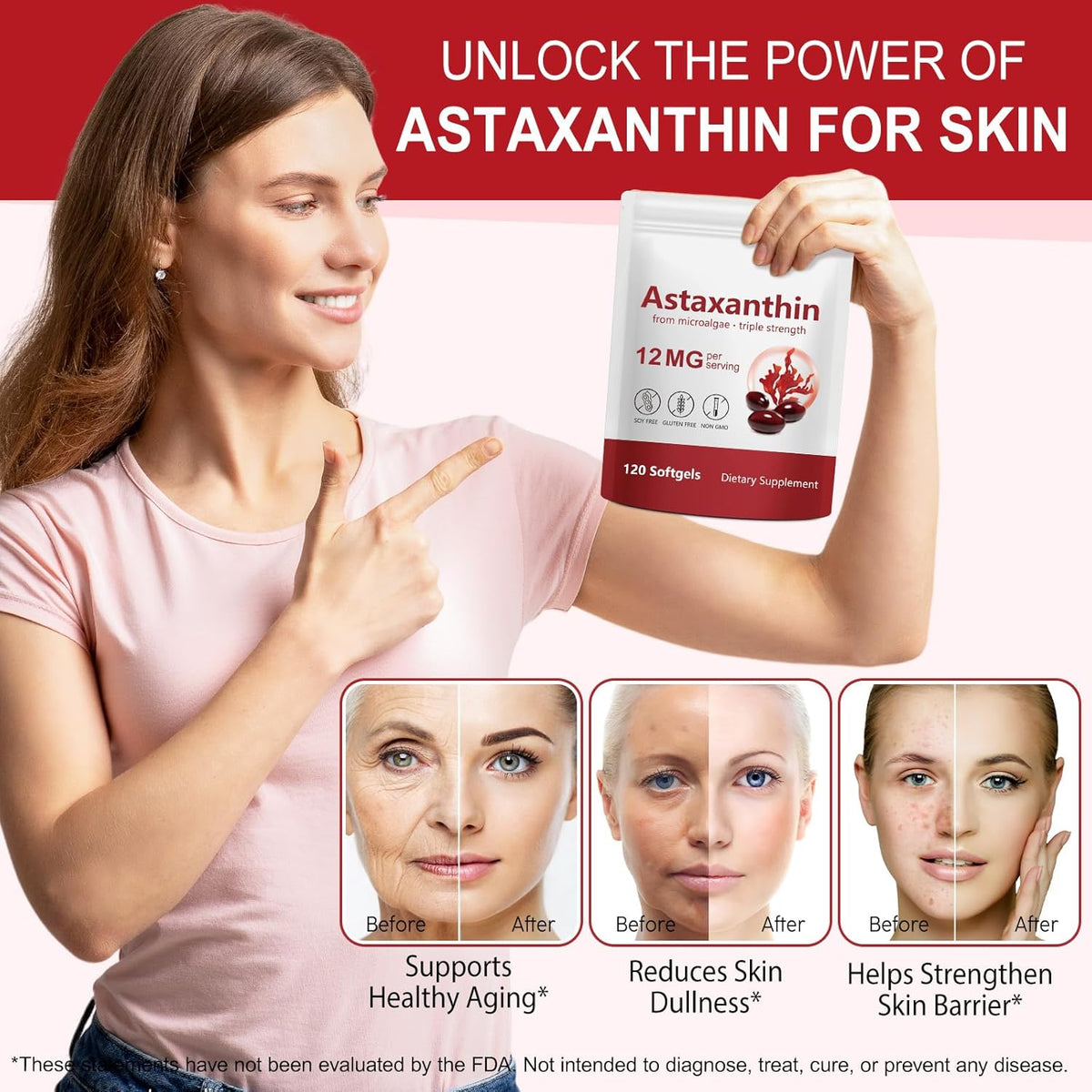 Ultra-Potent 12mg Natural Astaxanthin
