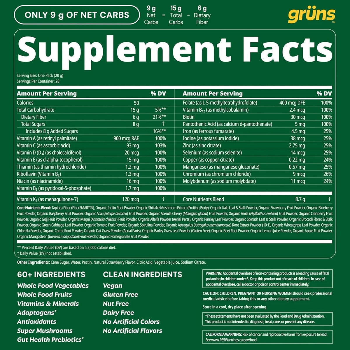 Greens Gummies (Low-Sugar): Get 60+ Superfoods & Nutrients in One Shockingly Delicious Daily Bite