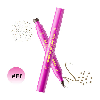 Faux Freckle Stamp Pen - Dual-Ended Stamp & Fine Tip For Natural Sun-Kissed Freckles
