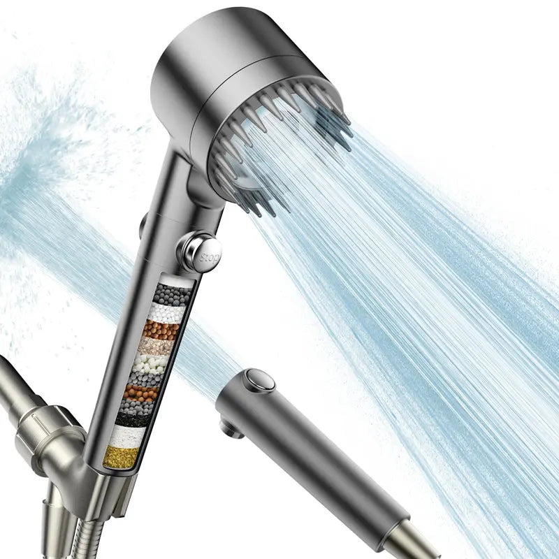 Filtered Shower Head - High-Pressure Micro Nozzle System For Cleaner, Stronger Daily Showers