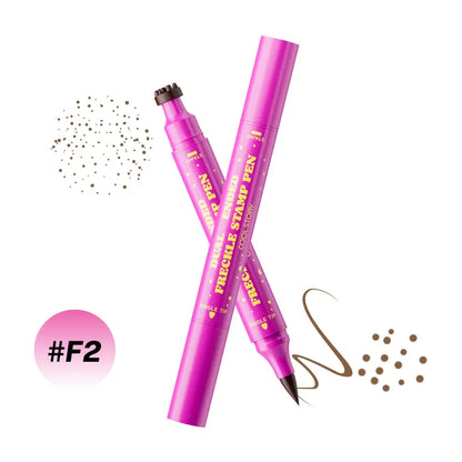 Faux Freckle Stamp Pen - Dual-Ended Stamp & Fine Tip For Natural Sun-Kissed Freckles