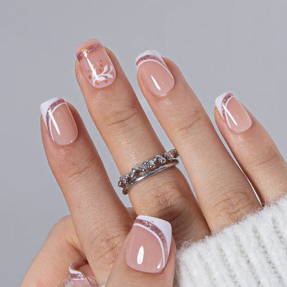 Press-On Nails Set - Salon-Style Milky White Finish For Instant Natural Elegance