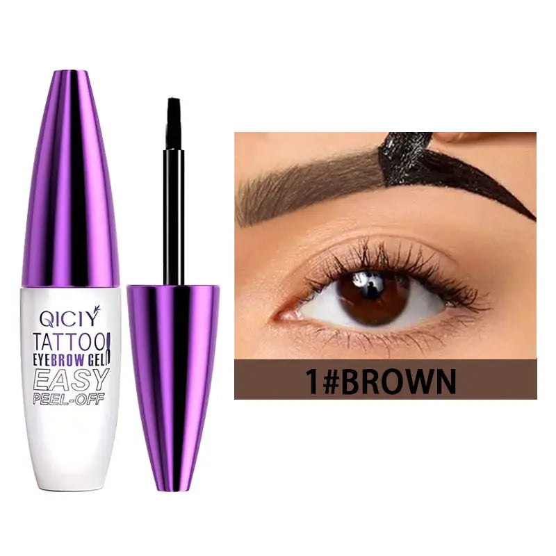 Easy Peel-Off Eyebrow Tint Gel For Fuller Waterproof Brows