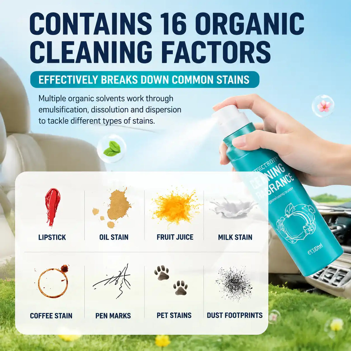 Deep Clean & Instant Renovation Car Interior Cleaner Spray