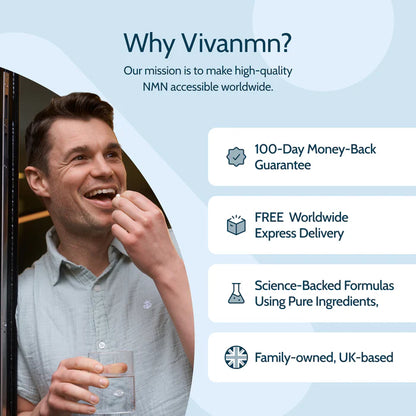 NMN Supplement – 99.9% Ultra-Pure Nicotinamide Mononucleotide For Peak Cellular Energy & Longevity