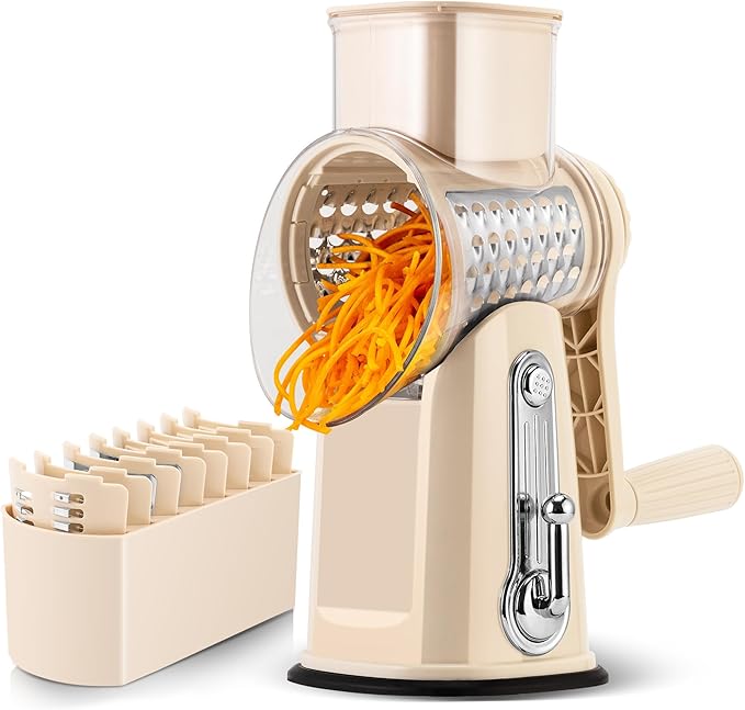Professional 5-in-1 Rotary Grinder & Vegetable Slicer