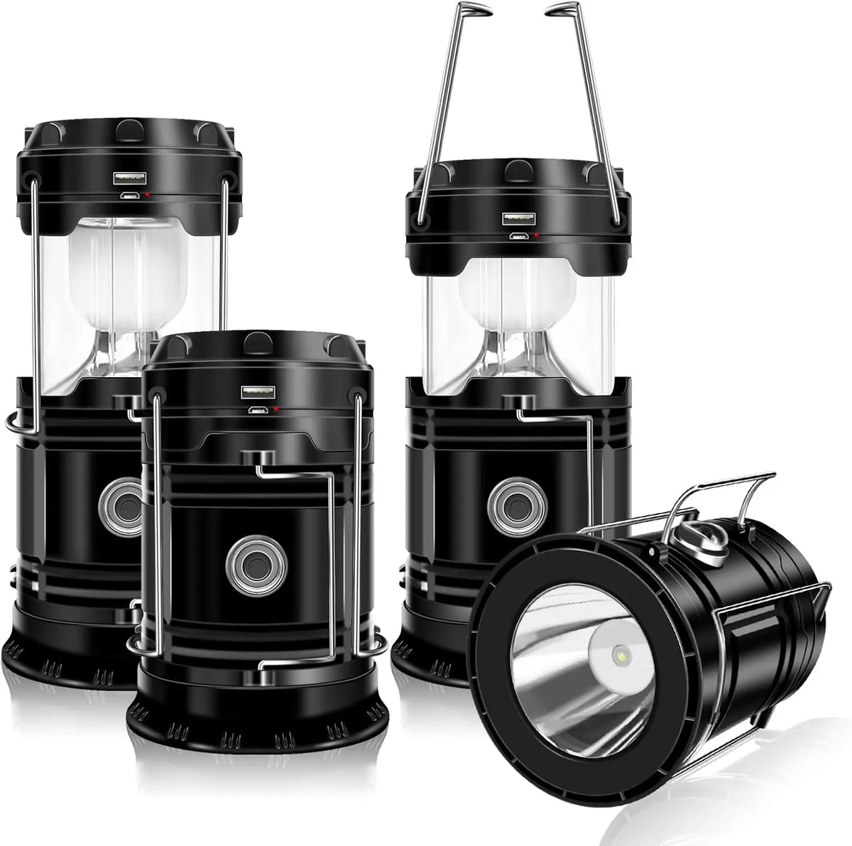 Ultra-Bright Solar Rechargeable LED Camping Lantern & Torch