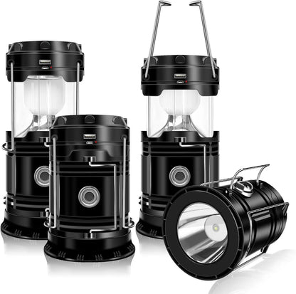 Ultra-Bright Solar Rechargeable LED Camping Lantern & Torch