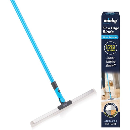 Smart Rubberized Floor Broom – Effortless Pet Hair Removal on All Smooth Flooring