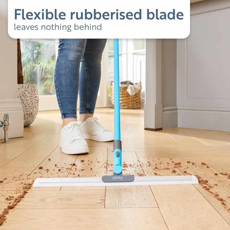 Smart Rubberized Floor Broom – Effortless Pet Hair Removal on All Smooth Flooring