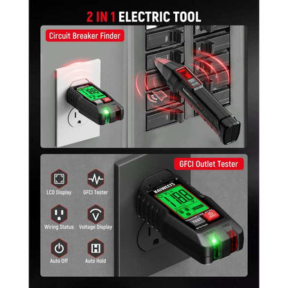 Smart Circuit Breaker Finder & Digital Socket Tester Kit