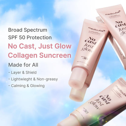 SPF 50 Sunscreen - No White Cast Glow Formula For Lightweight Daily UV Protection