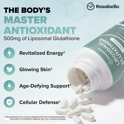 Glutathione Supplement - Liposomal Absorption Formula For Skin Glow & Antioxidant Support
