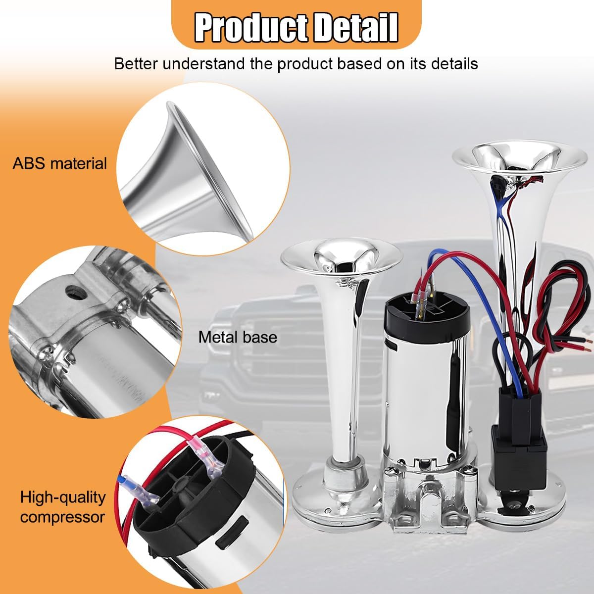 Ultimate 130dB Dual Blast Air Horn Kit