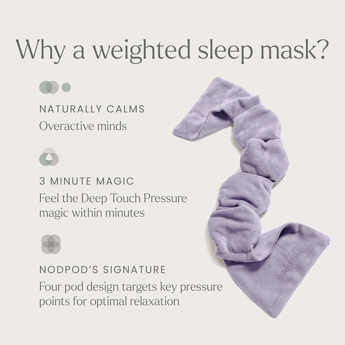 Feels Like A Weighted Blanket For Your Eyes