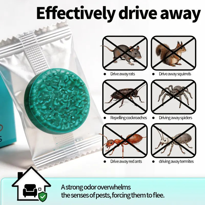 Natural Peppermint Rodent Repellent Balls for Home & Vehicle