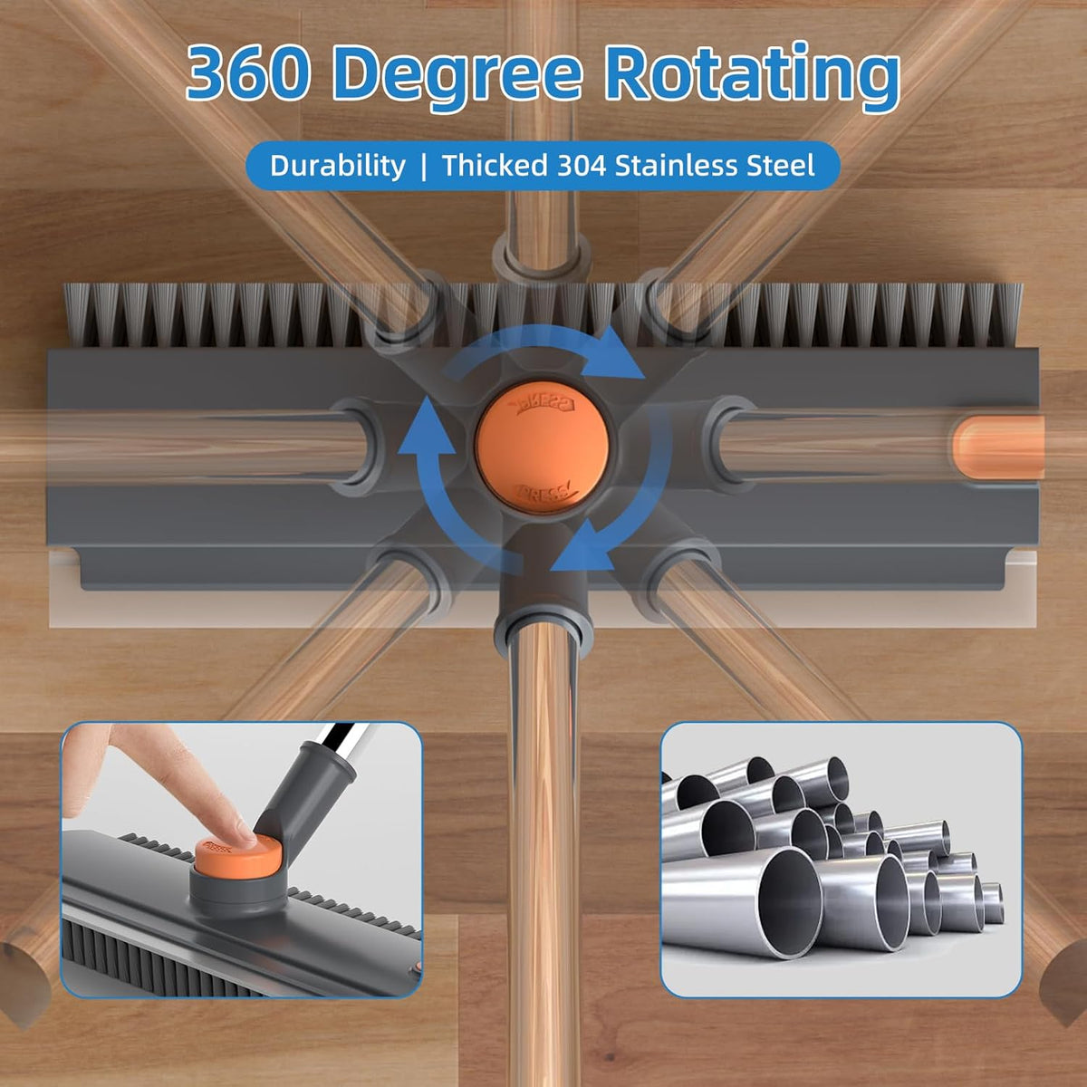 Deep Clean Without Bending: 3-in-1 Power Scrubber