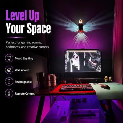 Transform Your Space with the Stunning Wireless Magnetic Eagle LED Projector Wall Lamp