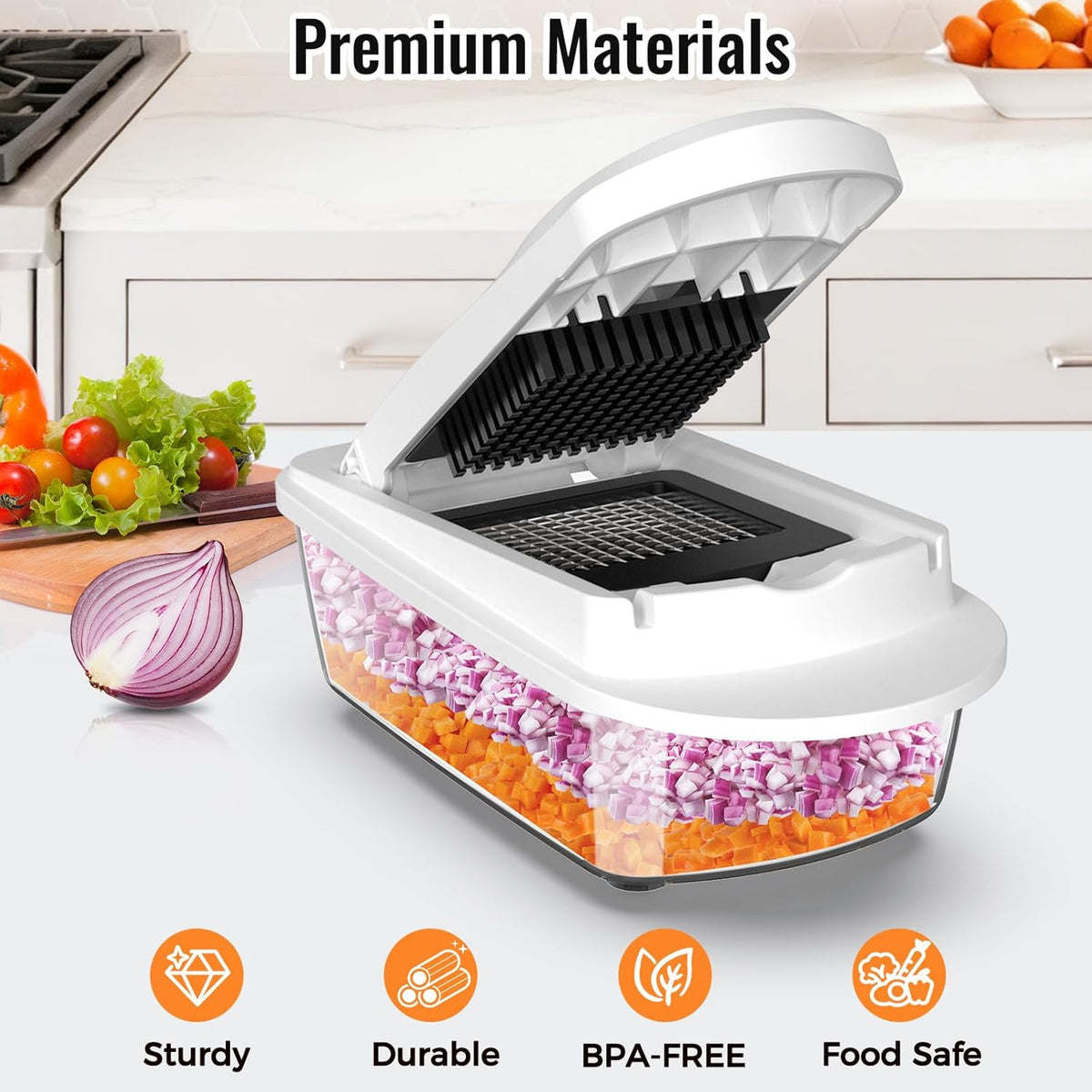 Upgraded version - 15 Blade All-in-1 Master Your Kitchen Prep in Seconds