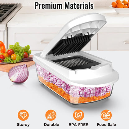 Upgraded version - 15 Blade All-in-1 Master Your Kitchen Prep in Seconds