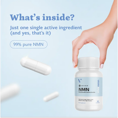 NMN Supplement – 99.9% Ultra-Pure Nicotinamide Mononucleotide For Peak Cellular Energy & Longevity