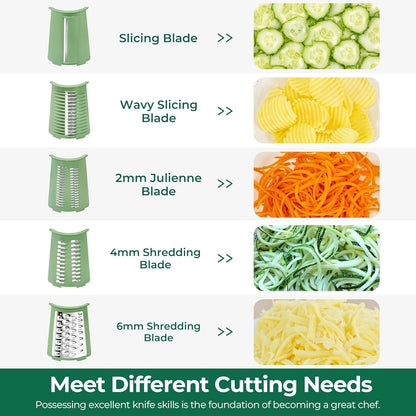 Professional 5-in-1 Rotary Grinder & Vegetable Slicer