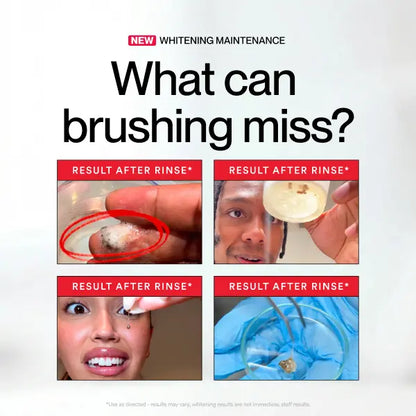 Instant Stain Concealing Whitening Mouthwash – Target Hidden Gunk & Restore Bright Smiles in Seconds