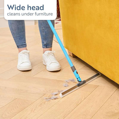 Smart Rubberized Floor Broom – Effortless Pet Hair Removal on All Smooth Flooring
