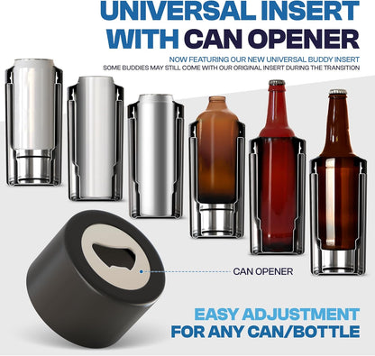 One Cooler for Every Drink: Cans, Slims, & Bottles.