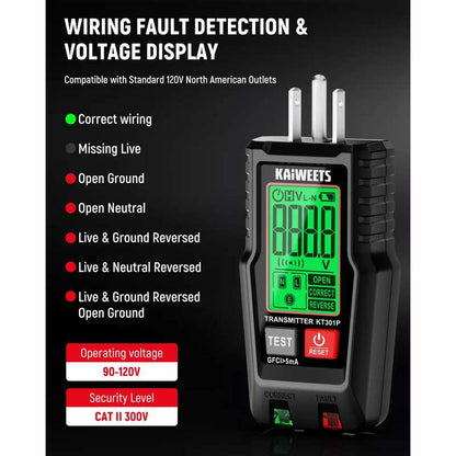 Smart Circuit Breaker Finder & Digital Socket Tester Kit