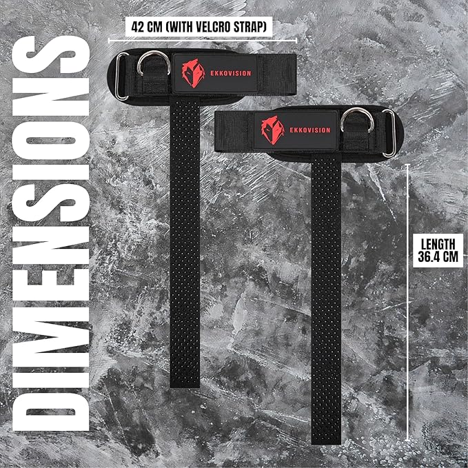 Non-Slip Grip Support with Ultimate D-Ring Lifting Straps