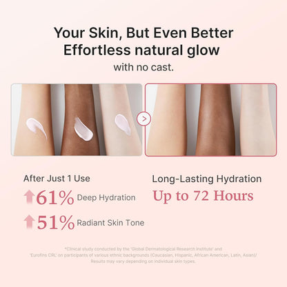 SPF 50 Sunscreen - No White Cast Glow Formula For Lightweight Daily UV Protection