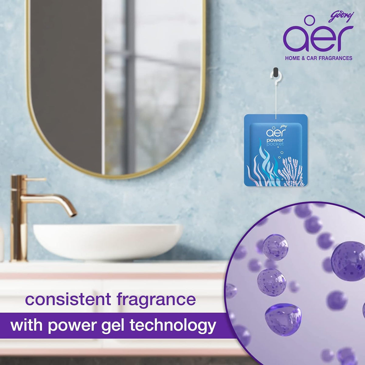 Hanging Air Freshener Pockets - 30-Day Passive Freshness For Bathrooms & Small Spaces