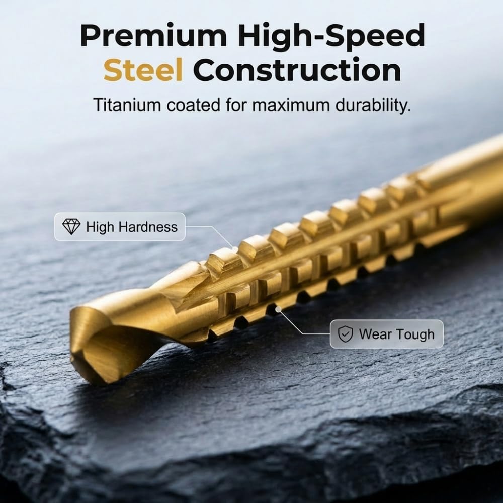 Ultimate Titanium Saw Drill Bit Set – Drill, Cut & Side-Saw Any Material Instantly