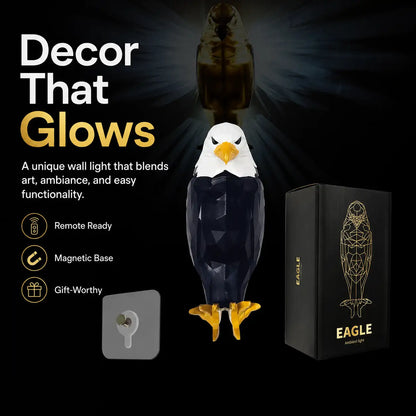 Transform Your Space with the Stunning Wireless Magnetic Eagle LED Projector Wall Lamp