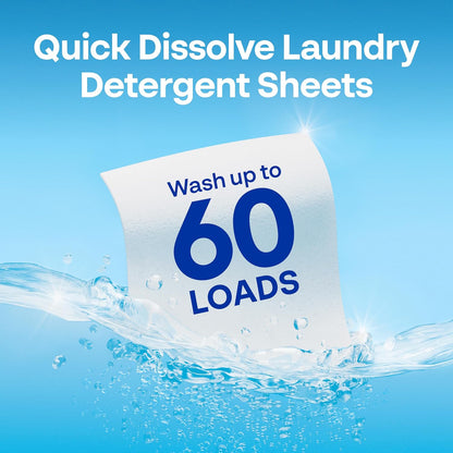 Eco-Friendly Laundry Sheets: Powerful Clean, Zero Waste.