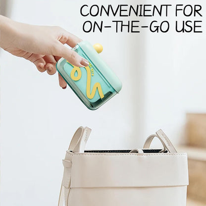 Dental Floss Picks Case - One-Press Pop-Up Dispenser For Effortless On-The-Go Oral Care
