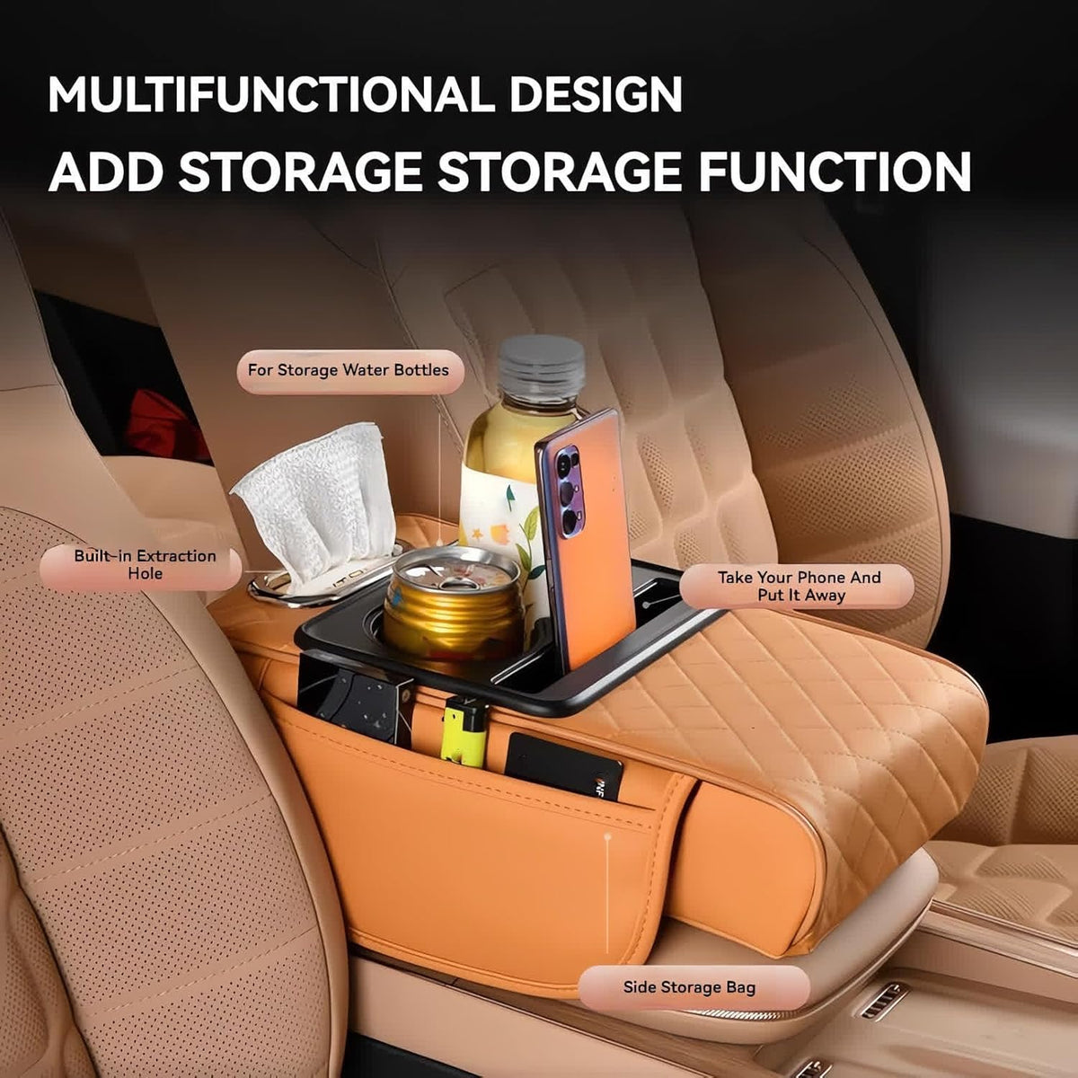 Upgrade Your Drive With 4-In-1 Comfort & Storage