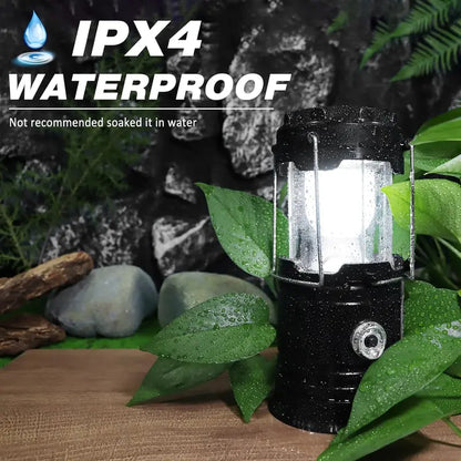 Ultra-Bright Solar Rechargeable LED Camping Lantern & Torch