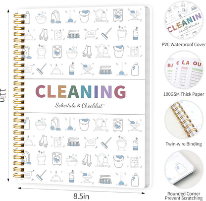 Never Forget a Cleaning Task Again With This Cleaning Schedule & Checklist Planner