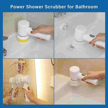 Cordless Electric Spin Scrubber Power Brush for Bathroom Kitchen Tile Cleaning