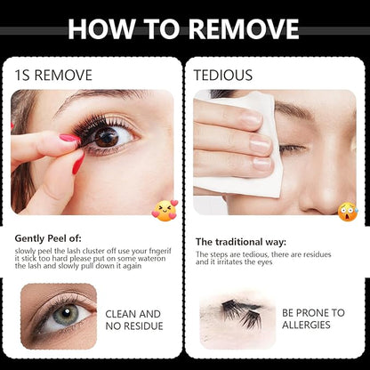 No-Glue Press-On Eyelash Extensions: Professional Look in 3 Seconds