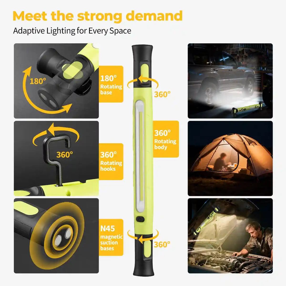 The Ultimate 150-Degree Rotatable Under-Hood Work Light That Never Quits