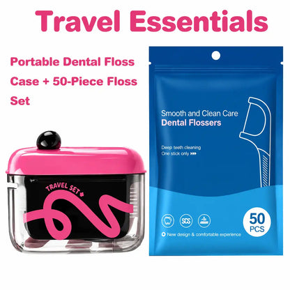 Automatic Pop-up Portable Floss Dispenser - Grab your dental floss without touching the rest