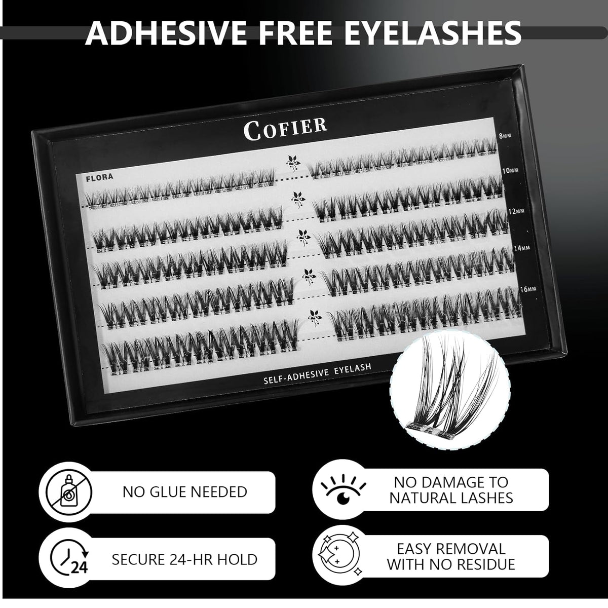 No-Glue Press-On Eyelash Extensions: Professional Look in 3 Seconds
