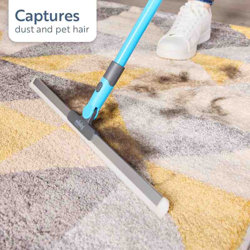 Smart Rubberized Floor Broom – Effortless Pet Hair Removal on All Smooth Flooring